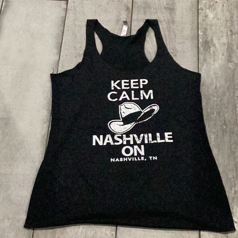 Next level apparel, charcoal, gray tank top size medium @12